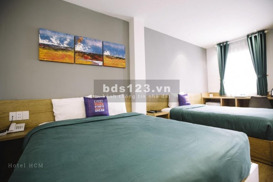 Cho thuê Khách sạn Mặt tiền Đường Bùi Thị Xuân, P.Phạm Ngũ Lão, Q.1. DT: 8 x 25m, 8 lầu