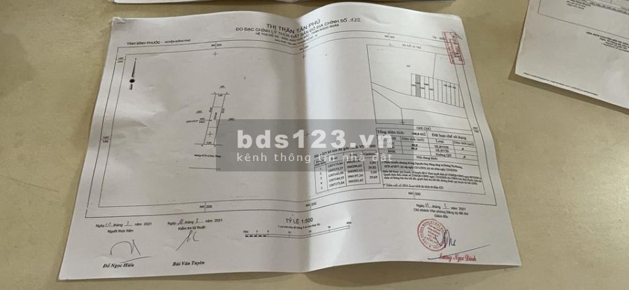 Đất Nền Sổ Sẵn TTHC Huyện Đồng Phú 550tr/125m2
