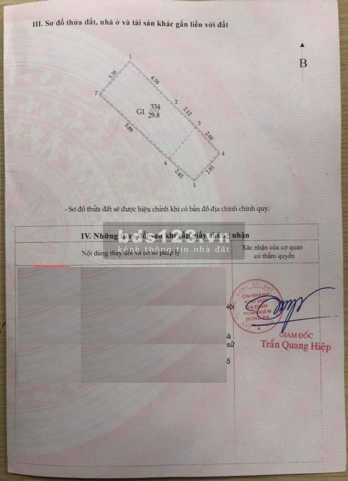 Cần bán gấp nhà Ngõ Chợ Khâm thiên (Gần hồ 3 Mẫu), Ô tô cách nhà 100 mét, diện tích 30 m2 giá chỉ 1,95 tỷ