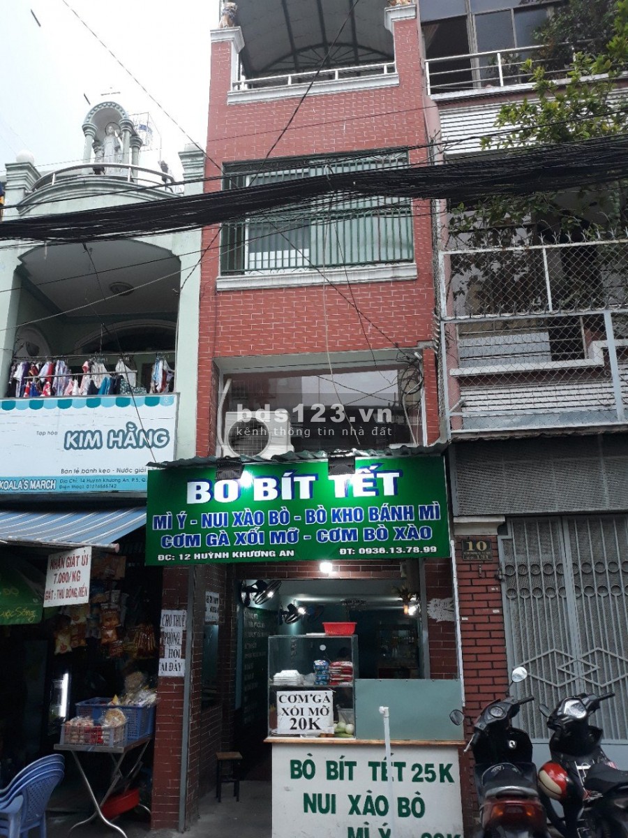 Bán nhà mặt tiền linh doanh Huỳnh Khương An Quận Gò Vấp,3 Tầng Hướng Tây Bắc 7,15 tỷ TL