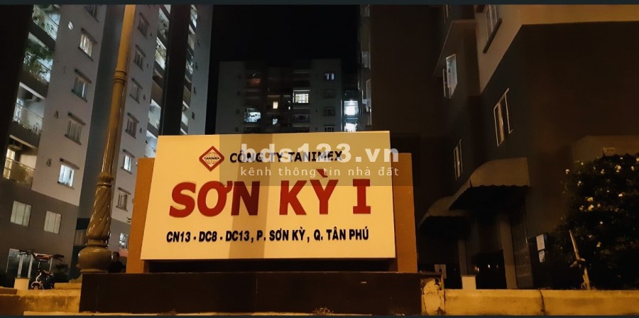 Kẹt tiền bán gấp chung cư sơn kỳ 1 lầu 7 view công viên 1ty850 Quận Tân Phú