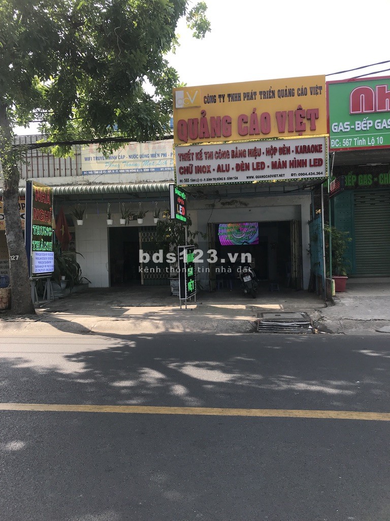 Cho thuê MTKD đường Tỉnh Lộ 10 gần Vòng Xoay Phú Lâm ngang 8X20