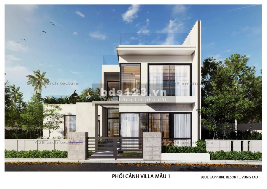 Duy nhất Biệt Thự Aria Vũng Tàu, 522m2, Hồ Bơi, Sân Vườn riêng, Giá 18 tỷ, nằm cách biển 50m