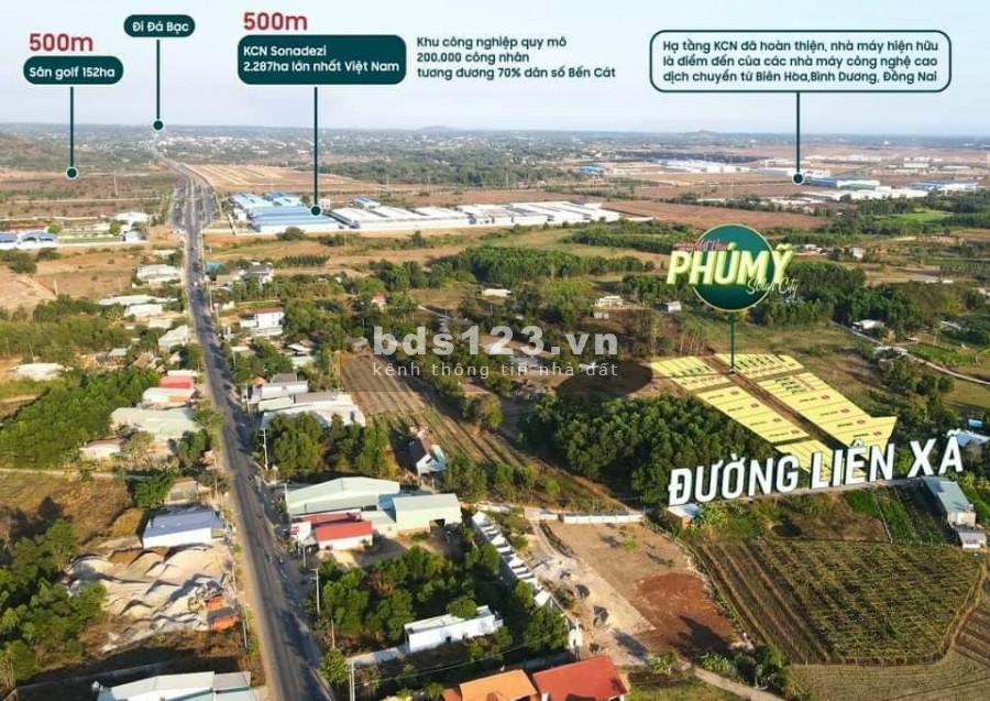 Đất mặt tiền ngay KCN Châu Đức, Sổ Riêng Thổ Cư Giá chỉ từ 5.9 tr/m2
