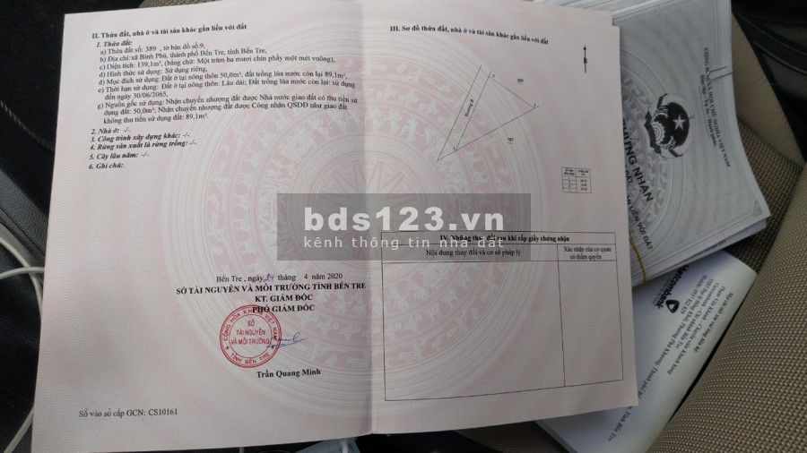 Bán nhà trung tâm TP.Bến Tre, sát cục thuế tỉnh giá rẻ