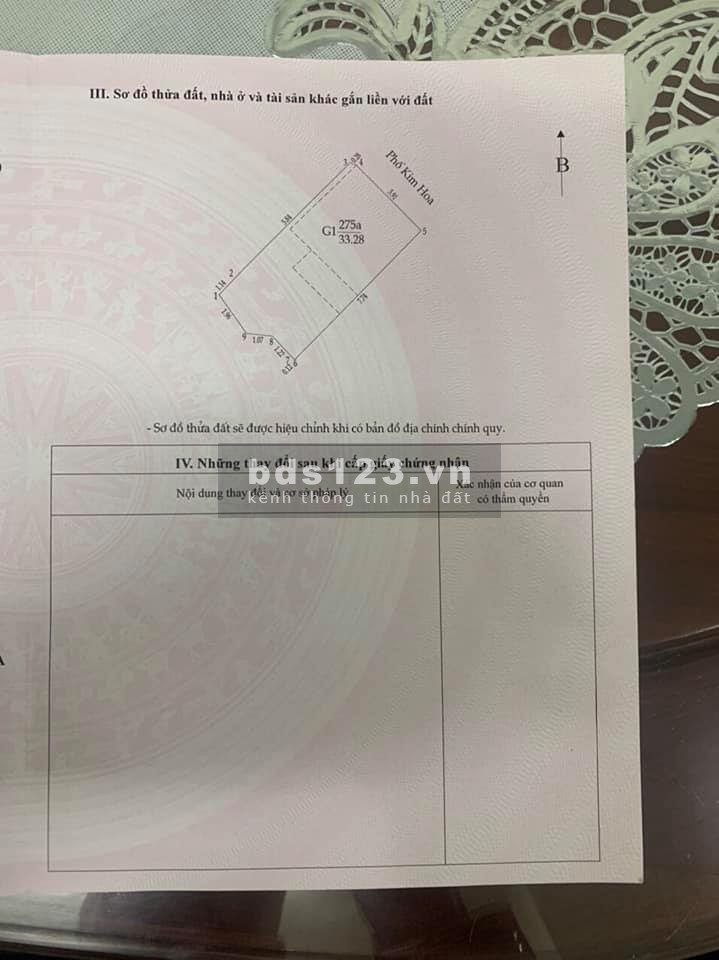 Cần Bán nhà Mặt phố Kim Hoa Đống Đa Kinh doanh sầm uất Dt 33m2 chỉ 5.9 tỷ