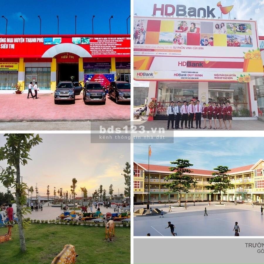 Đất ngợp mặt tiền chợ Thạnh Phú