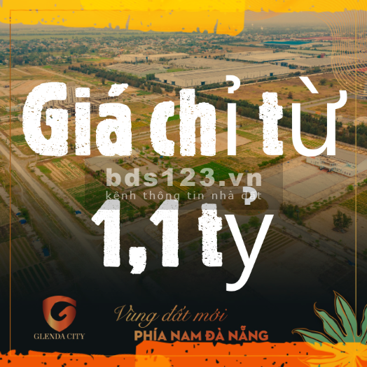 Khu đô thị Glenda City - Cơ hội vàng đầu tư năm 2021 đất nền phía Nam Đà Nẵng sổ sẵn