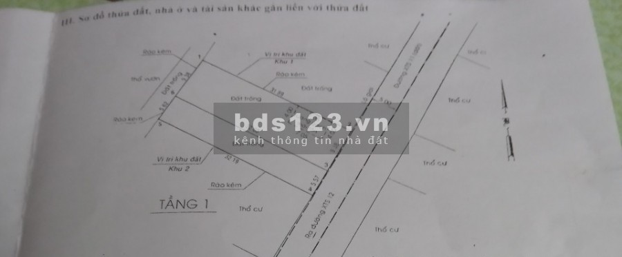 Bán đất đường xuân thới sơn 12 ngay cầu lớn huyện Hóc môn