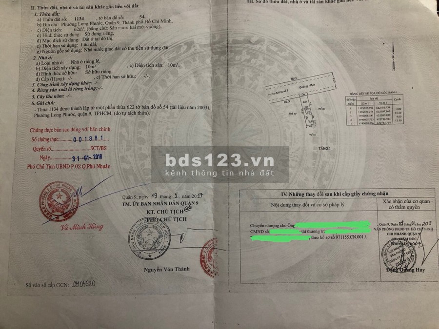 Bán đất Long Phước, Quận 9, giá 2,3 tỷ