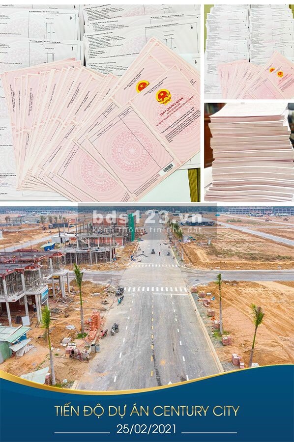 Đất nền tại Phân khu Century City, vị trí vàng, giá rẻ, đã có sổ