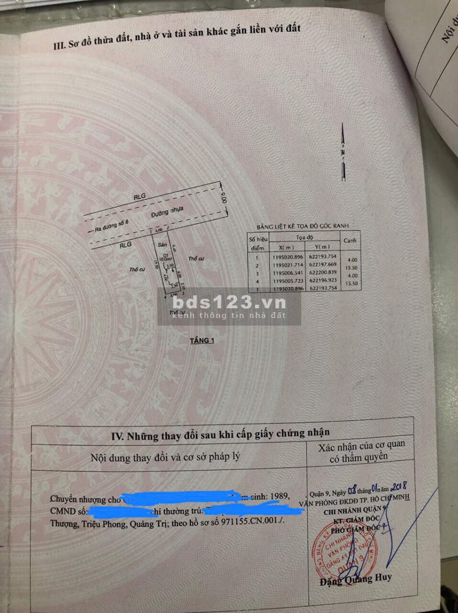 Bán đất Long Phước, Quận 9, giá 2,3 tỷ