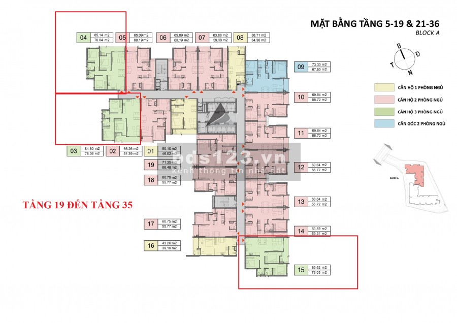 Tầng 19-35, Căn 3 PN 85 m2, Giá 2.5 tỷ, Trả 1%/Tháng, Vay 70%, Tặng 3 Lượng Vàng, Chiết khấu 2%