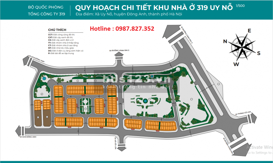 Thông Tin Dự Án 319 Bộ Quốc Phòng Uy Nỗ Đông Anh