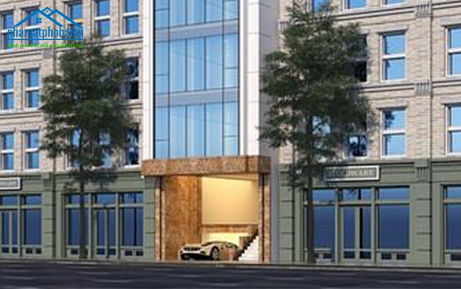 Cho Thuê Gấp Tòa Văn Phòng 9 Tầng Mặt Phố Trần Vỹ Giá 5500USD/tháng