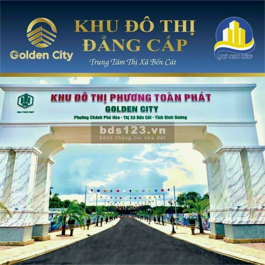 Bán đất khu đô thị Phương Toàn Phát Bến Cát Bình Dương DT 65m2 /776 triệu