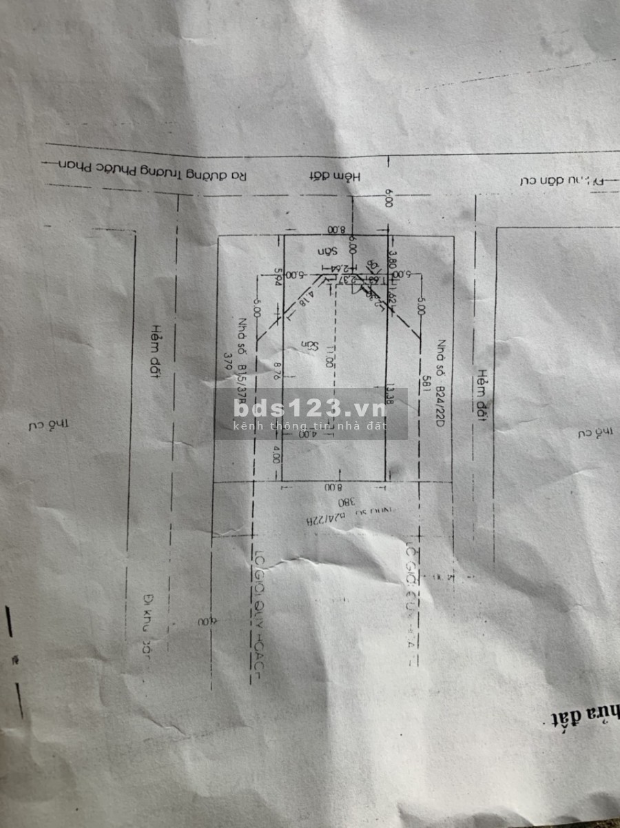 Bán nhà 8X19 1 trệt 1 lầu 1 st, Trương Phước Phan, P Bình Trị Đông A, Quận Bình Tân