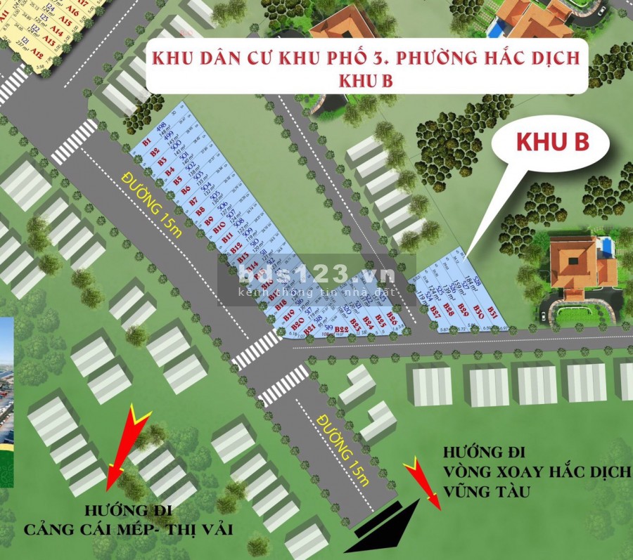 Đất có sổ khu phố 3 Thị Xã Phú Mỹ bán rẻ cần tiền ra nhanh có bớt khi mua