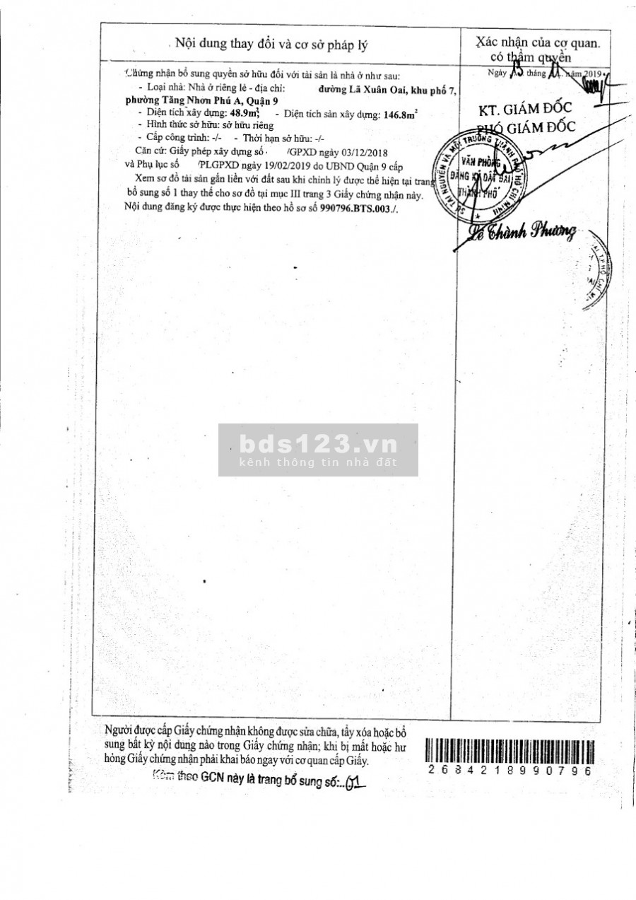 Bán Nhà Phường Tăng Nhơn phú A quận 9, Gần Ngã tư Thủ Đức Hẻm xe ô tô đỗ cửa