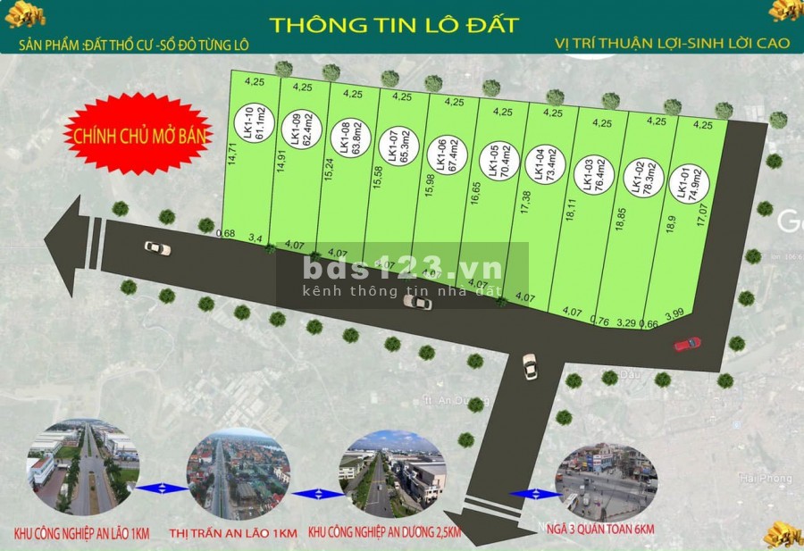 Đất Nền Phân Lô Giá Rẻ An Lão - Hải Phòng