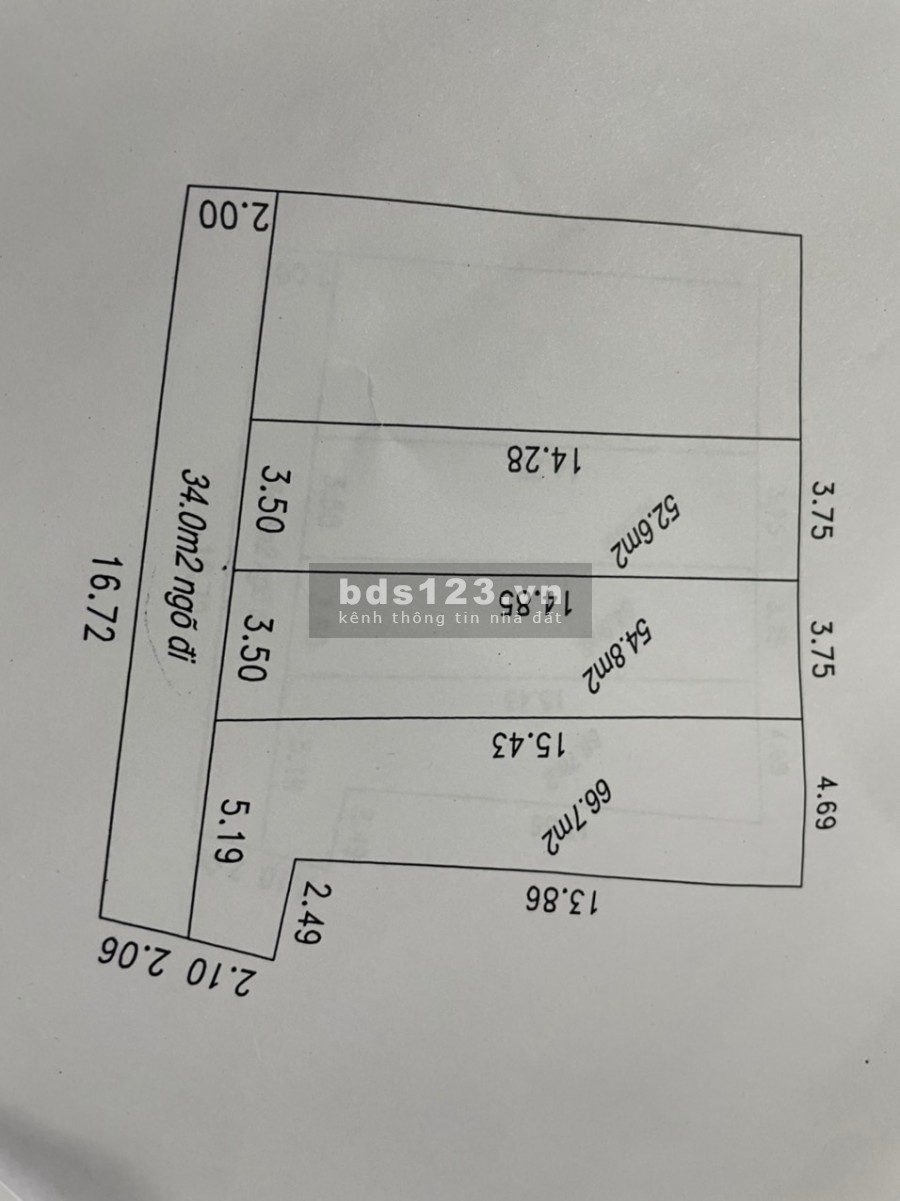 Cần Bán Gấp Mảnh Đất 52,6m2 Tại Thôn 3