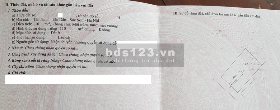 Cần tiền bán gấp Đất mặt đường Chợ Nam Cương Sóc Sơn giá Đầu Tư