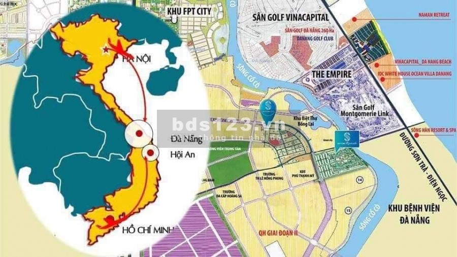 Siêu phẩm đất nền biệt thự ven sông Cổ Cò, Sentosa Riverside, 219m2 chỉ 15tr/m2