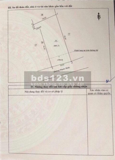 1000m2 đất Phước Bình mặt tiền đường 32m+100m2 thổ, SIÊU đẹp không có lô thứ 2 tại Phước Bình