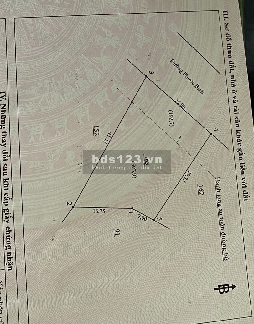 Đất sổ riêng, cạnh trường Đại Học Y Dược 2, Đại Học Ngân Hàng, mặt tiền 32m, Phước Bình, Long Thành