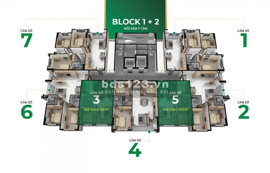 CHỈ 900TR (30%) SỞ HỮU NGAY CĂN HỘ 3PN ĐÃ HÌNH THÀNH TẠI TRUNG TÂM KHU DÂN CƯ AN SƯƠNG