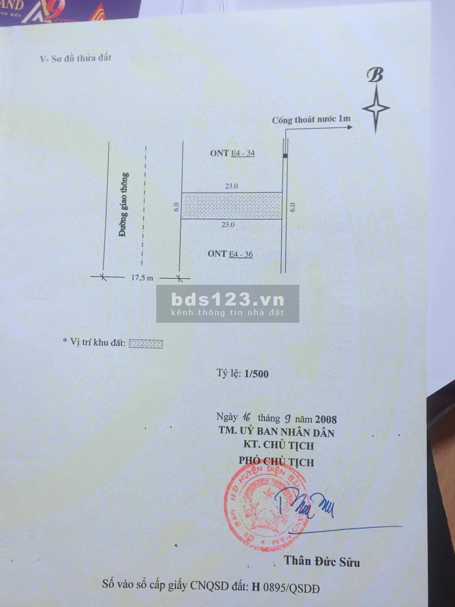 Bân lô đất 1A gần FPT đường 17,5m 138m2