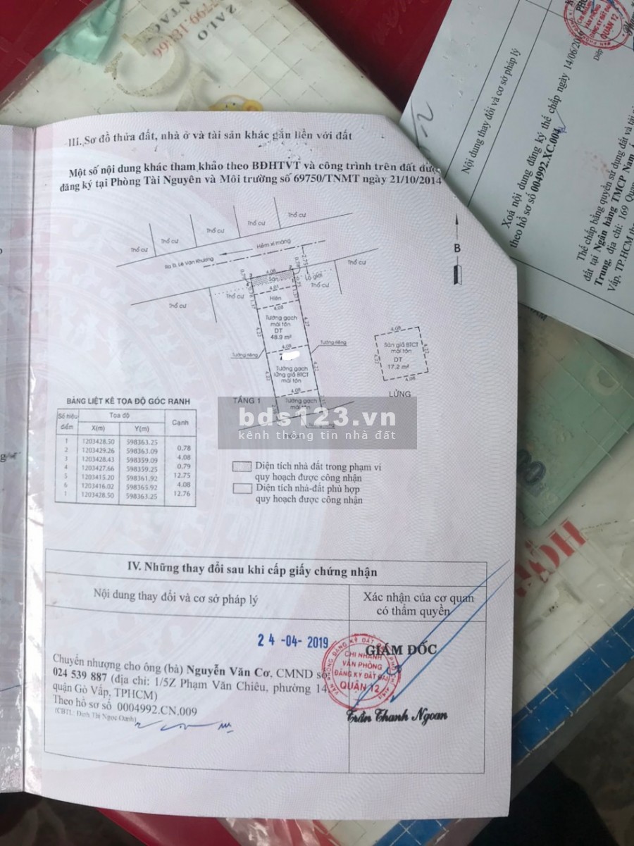 Nhà Hẻm 7m Trần Thị Cờ, Quận 12 56M Giá 3.15 Tỷ