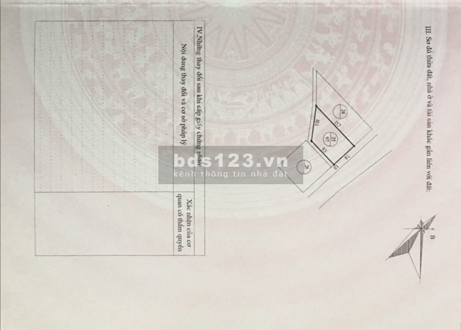 Bán mảnh đất khu 7 xã Hà Lộc, thị xã Phú thọ, Tỉnh