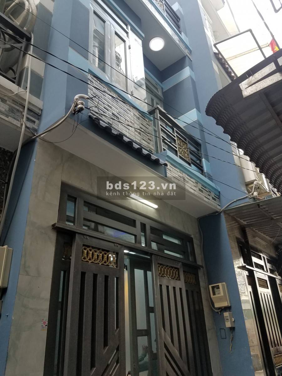 Nhà mới 3 lầu 4pn thết kế đẹp hẻm ô tô Trần thị hè q12 3.25 tỷ