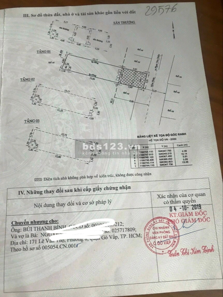 Mặt Tiền Chợ Đường số 3 P.9 Gò Vấp 4x20 Giá 8 Tỷ 65