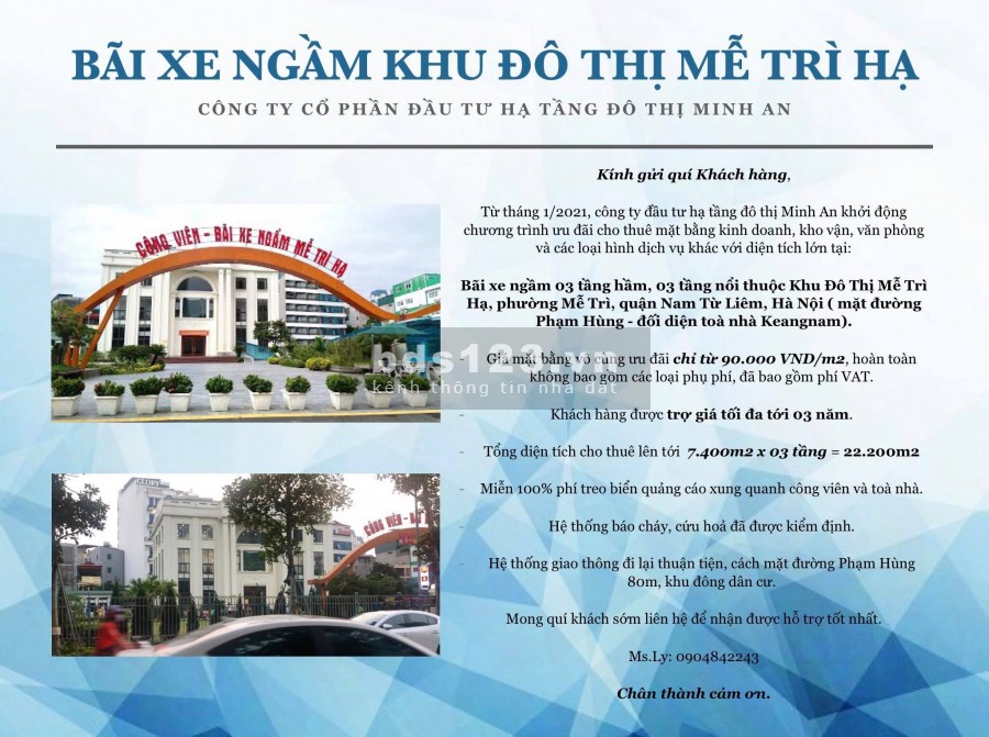 CHO THUÊ MẶT BẰNG KHO VẬN, VĂN PHÒNG, KINH DOANH DỊCH VỤ QUẬN NAM TỪ LIÊM, HÀ NỘI GIÁ ƯU ĐÃI CHỈ TỪ 90.000/m2.