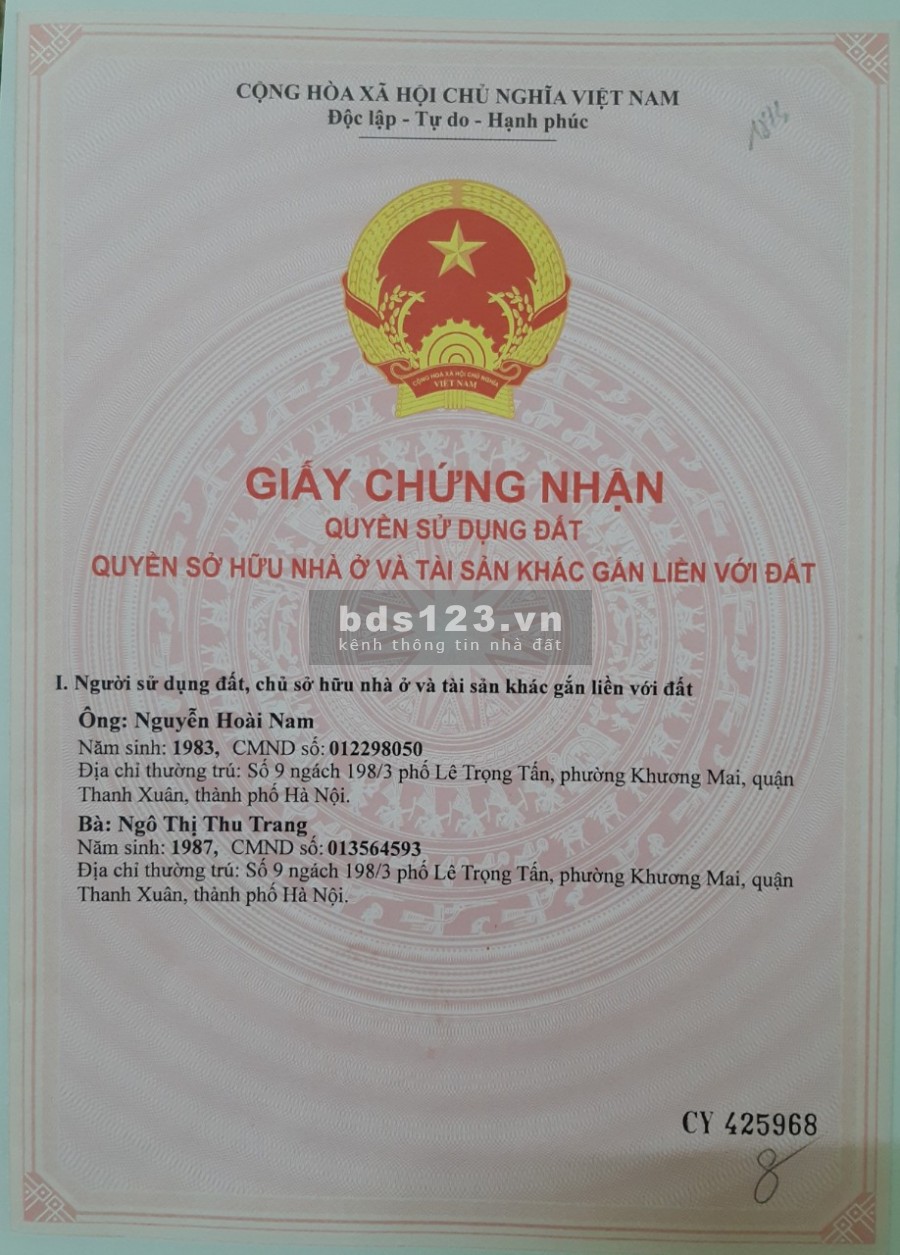 Chính chủ bán đất (đất thổ cư đối diện UBND Xã Thanh Mỹ, Thị xã Sơn Tây, TP. Hà Nội)