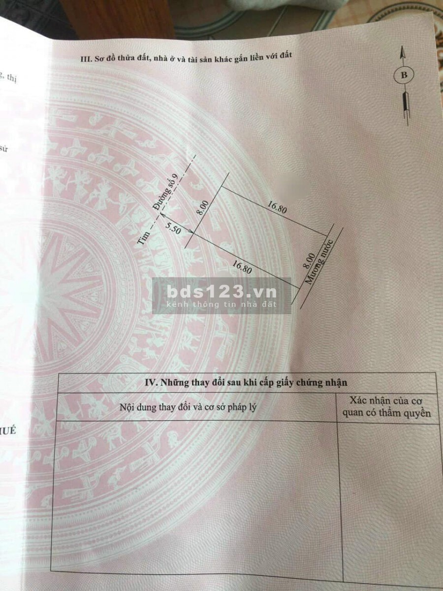 Bán nhanh lô đất KDT Đông Nam Thủy An diện tích 134,4m2 hàng đẹp giá tốt!