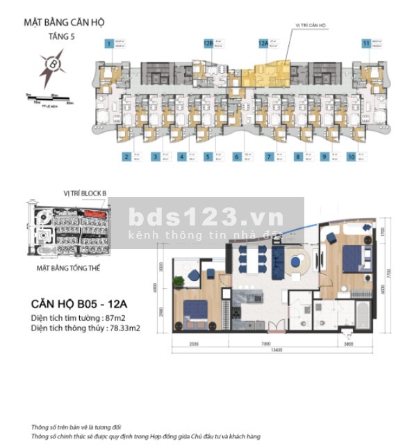 Tháng 4/2021, Bán Tầng 4,5,12,12A Căn 2PN 91m2-110m2, View Biển, Giá 36 tr/m2, Vay 70% Chiết khấu 6%