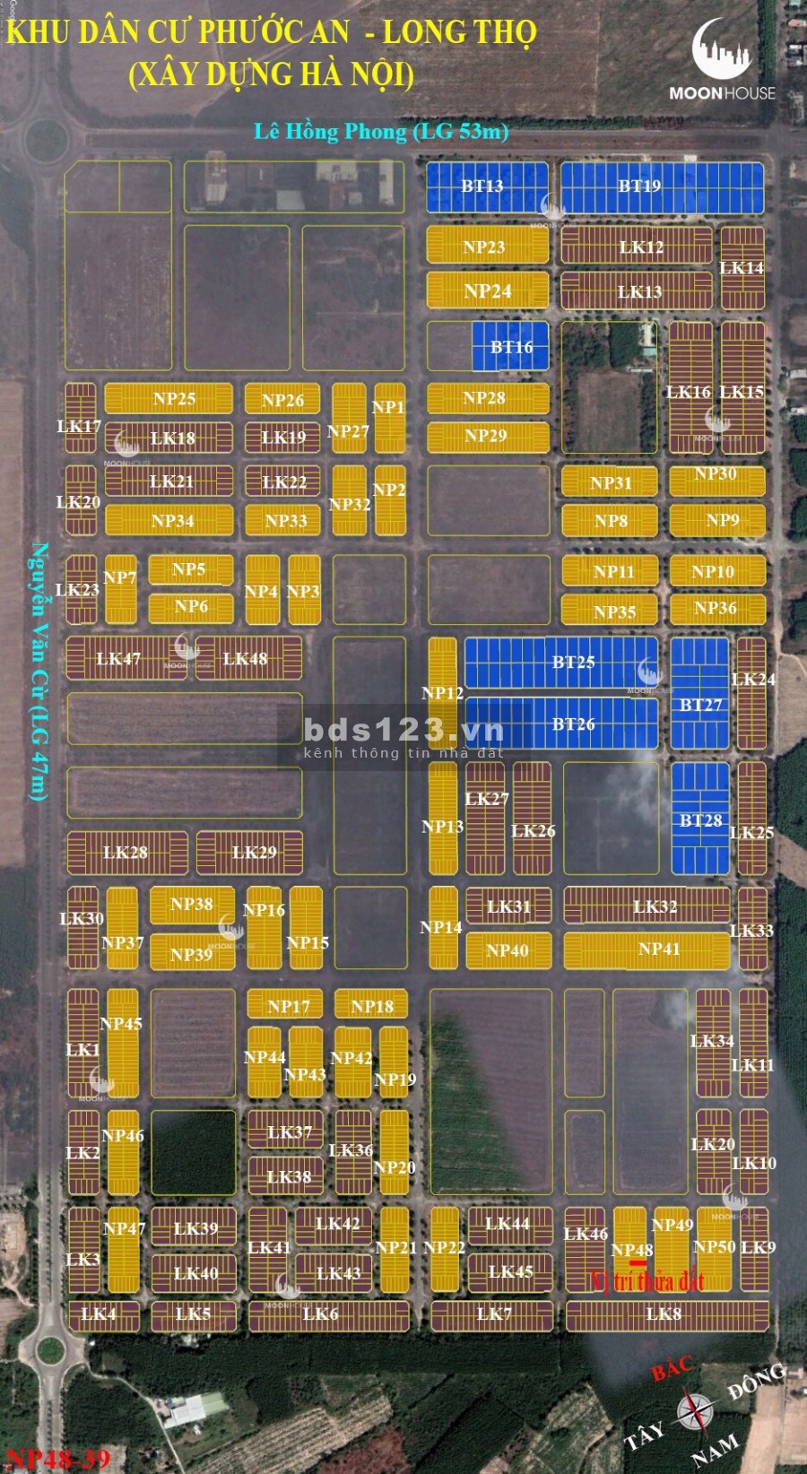 Bán dự án xây dựng Hà Nội Nhơn Trạch, 105m2 giá :1.47 tỷ