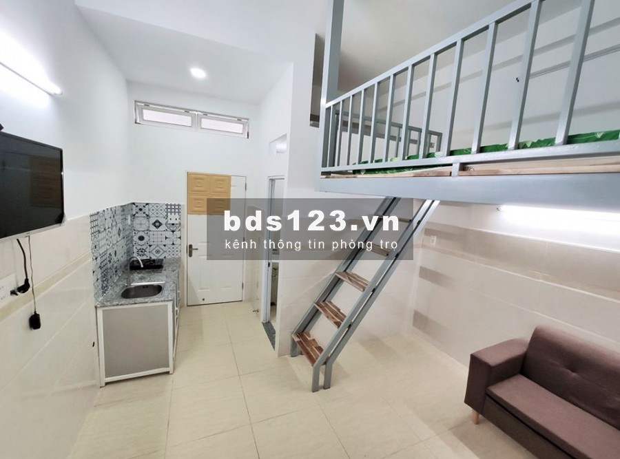 Chung cư mini có gác có thể ở tối đa 4 người - đầy đủ nội thất Thống Nhất GV