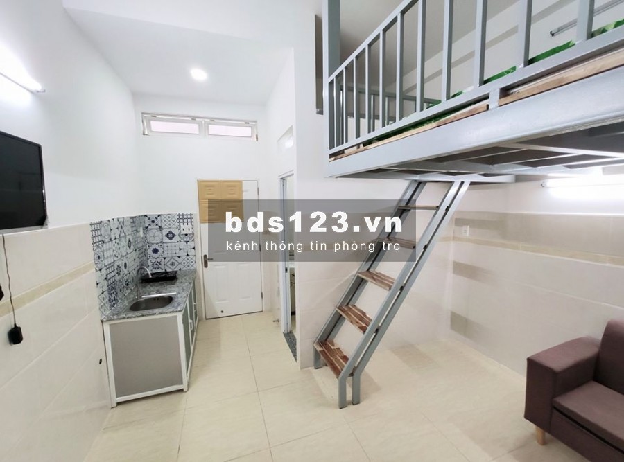 Chung cư mini có gác có thể ở tối đa 4 người - đầy đủ nội thất Thống Nhất GV