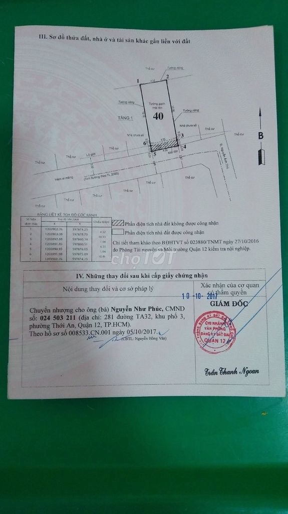 CHÍNH CHỦ CẦN BÁN GẤP CĂN NHÀ Ở PHƯỜNG HIỆP THÀNH – QUẬN 12 GIÁ CỰC HẤP DẪN.