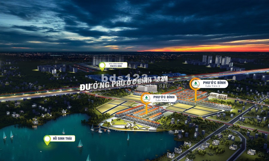 Dự án đất nền Phước Bình Lakeview là dự án 1/500, gần sân bay Long Thành (mua 1 lô đất tặng bảo hiểm ôtô, xe máy trọn đời cho khách hàng mua sản phẩm )