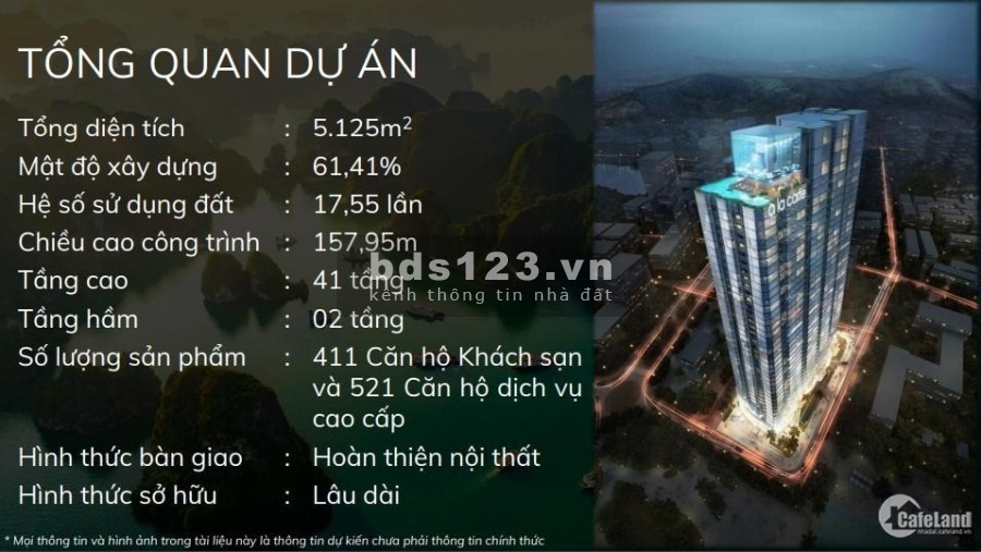 Chỉ với 1 tỷ đồng sở hữu ngay căn hộ khách sạn 5 sao - Full nội thất - Ngay mặt Vịnh Hạ Long - 0377.124.088