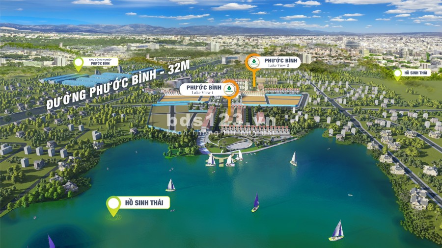 Dự án đất nền Phước Bình Lakeview là dự án 1/500, gần sân bay Long Thành (mua 1 lô đất tặng bảo hiểm ôtô, xe máy trọn đời cho khách hàng mua sản phẩm )