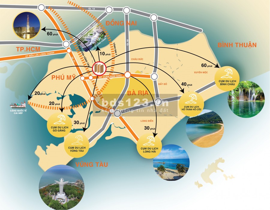 Bán đất phường Hắc Dịch Thị Xã Phú Mỹ giá 990 triệu nền 140m2 ngang 5m
