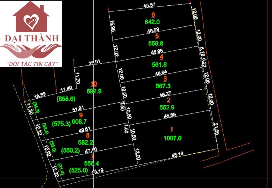 Bán 500m2 đất P. Phước Tân, cách Võ Nguyên Giáp 700m chỉ 1.75 tỷ