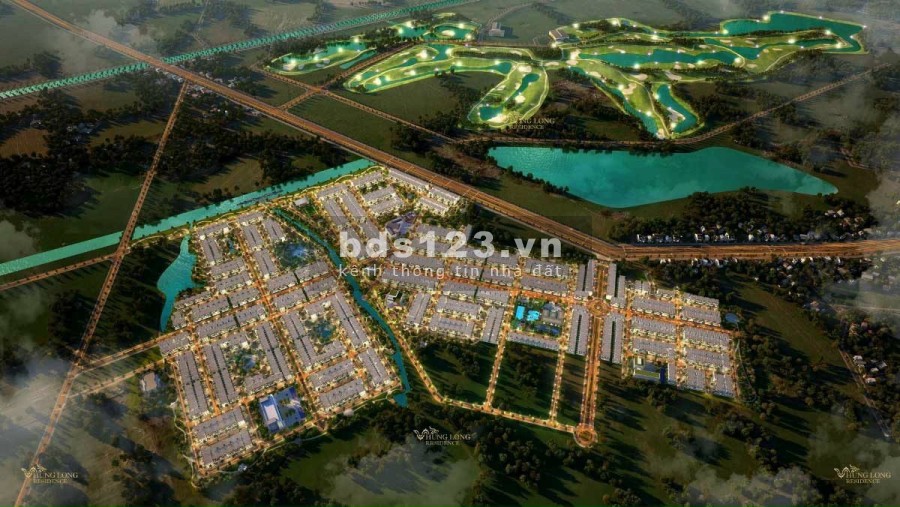Đất nền liền kề sân golf Tân Mỹ - Long An của tập đoàn Trần Anh, SHR, diện tích đa dạng, giá chỉ từ 10tr- 16tr/m2.