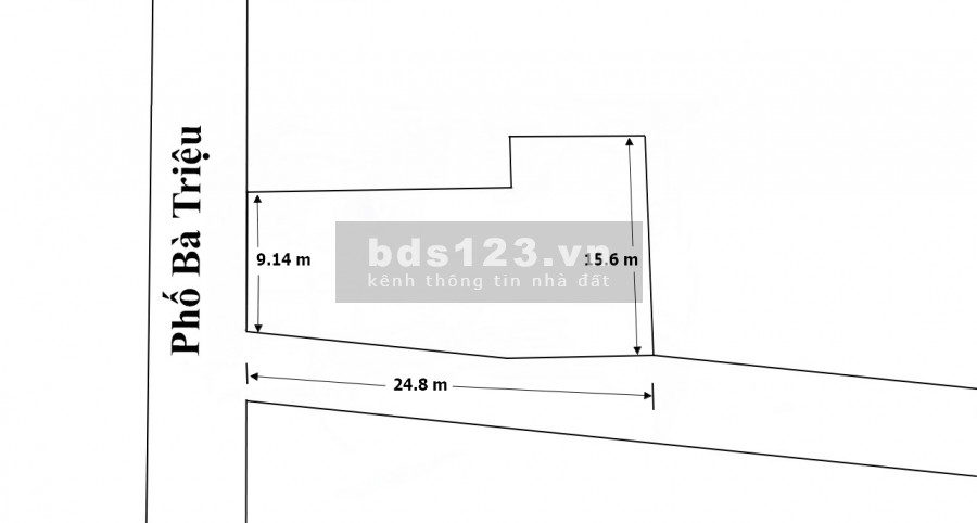 Bán nhà mặt phố Bà Triệu 400m2 Lô Góc Giáp Vincom Kinh doanh đỉnh của đỉnh.